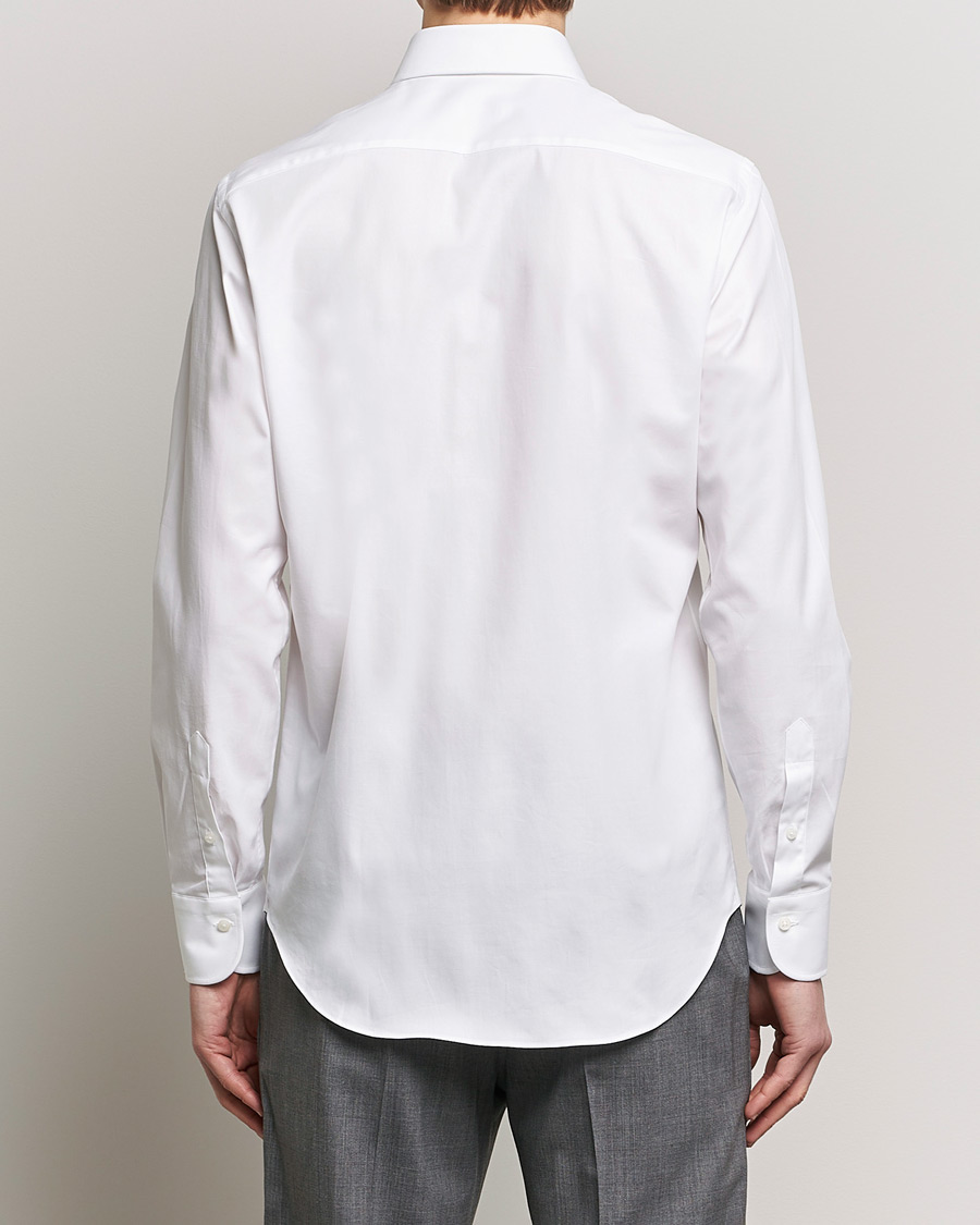 Homme | Chemises | Grigio | Cotton Twill Dress Shirt White