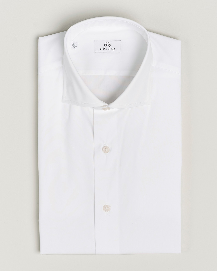 Homme | Chemises | Grigio | Comfort Stretch Dress Shirt White