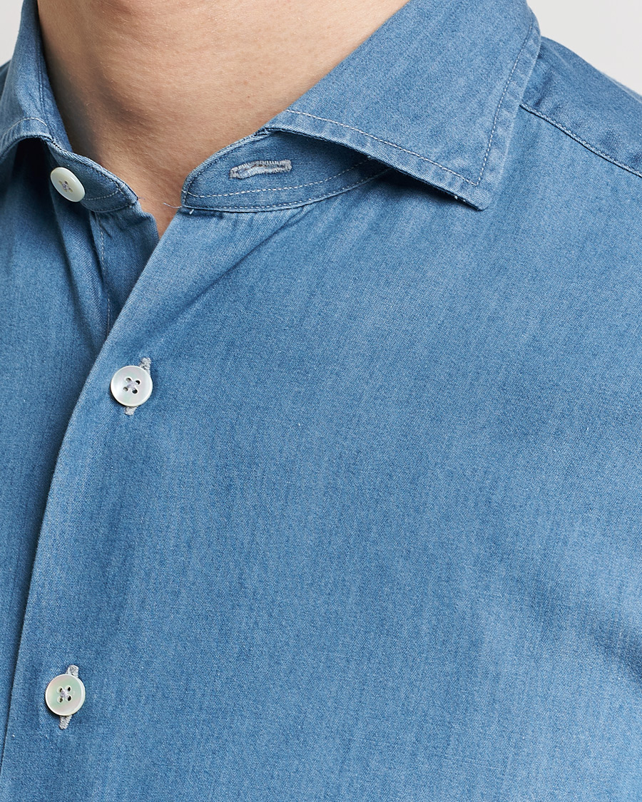 Homme | Chemises | Grigio | Denim Shirt Medium Blue