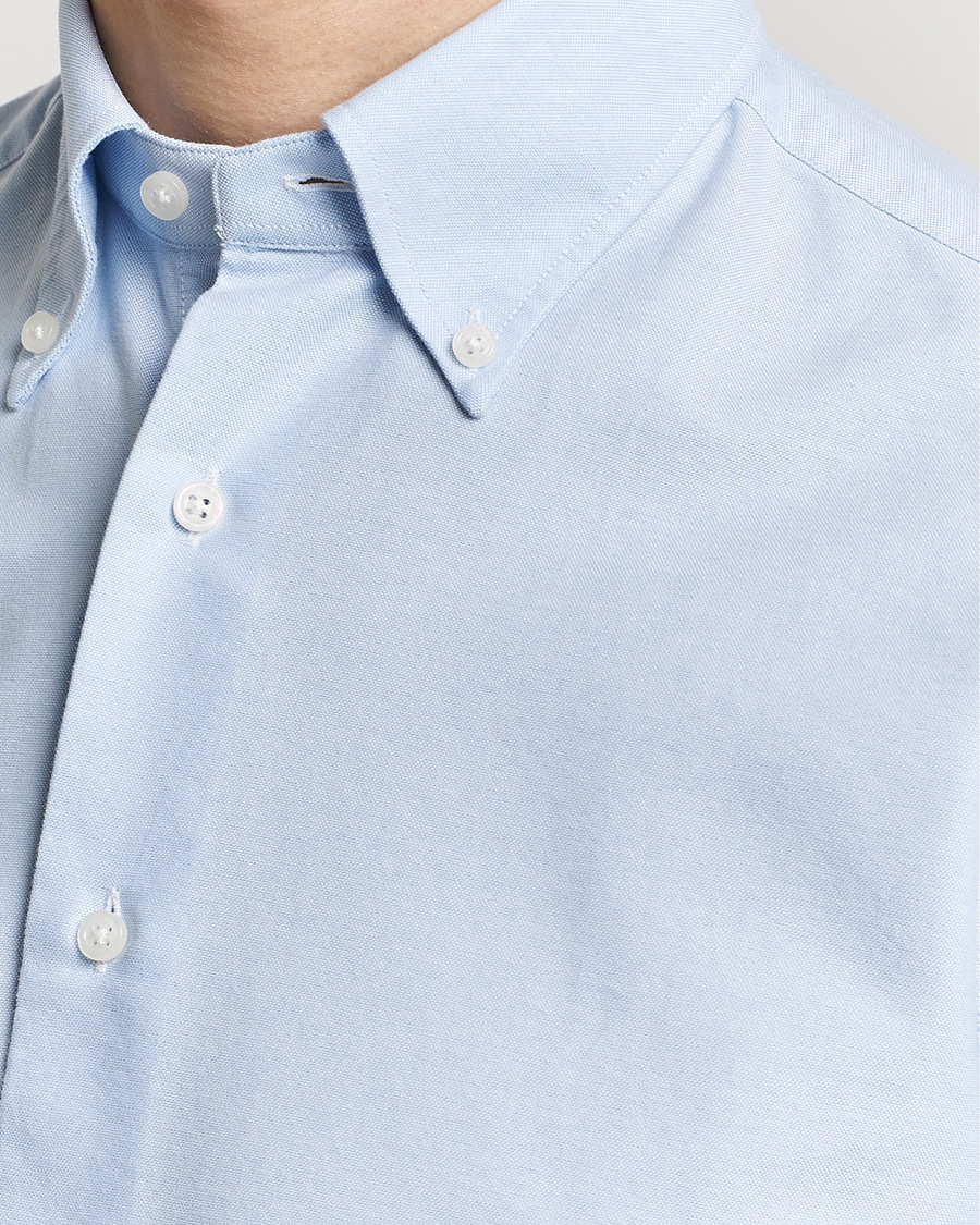 Homme | Chemises | Grigio | Oxford Button Down Shirt Light Blue