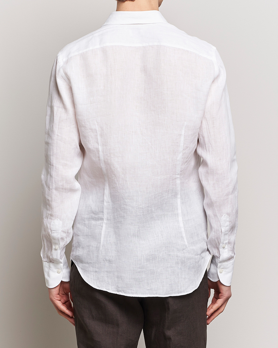 Homme | Chemises | Grigio | Linen Casual Shirt White