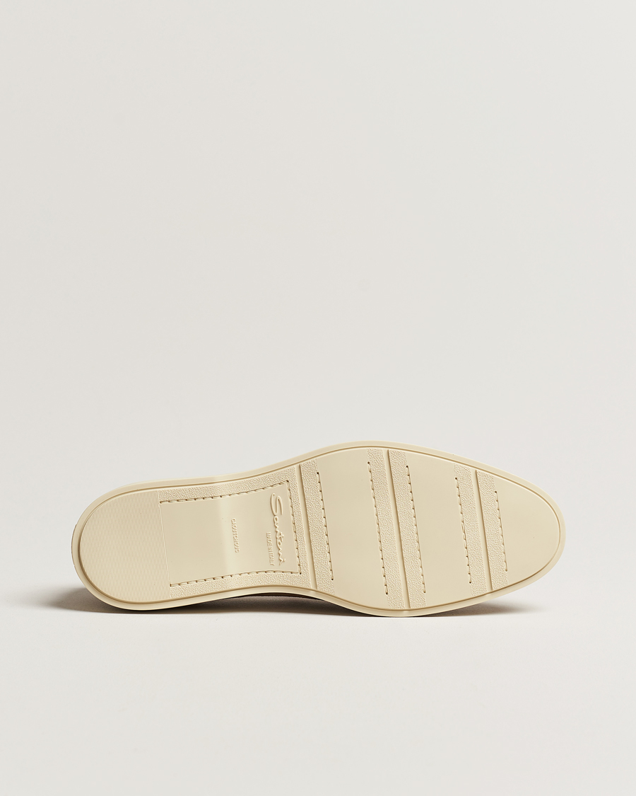 Homme | Santoni Summer Loafers Beige Suede | Santoni | Summer Loafers Beige Suede