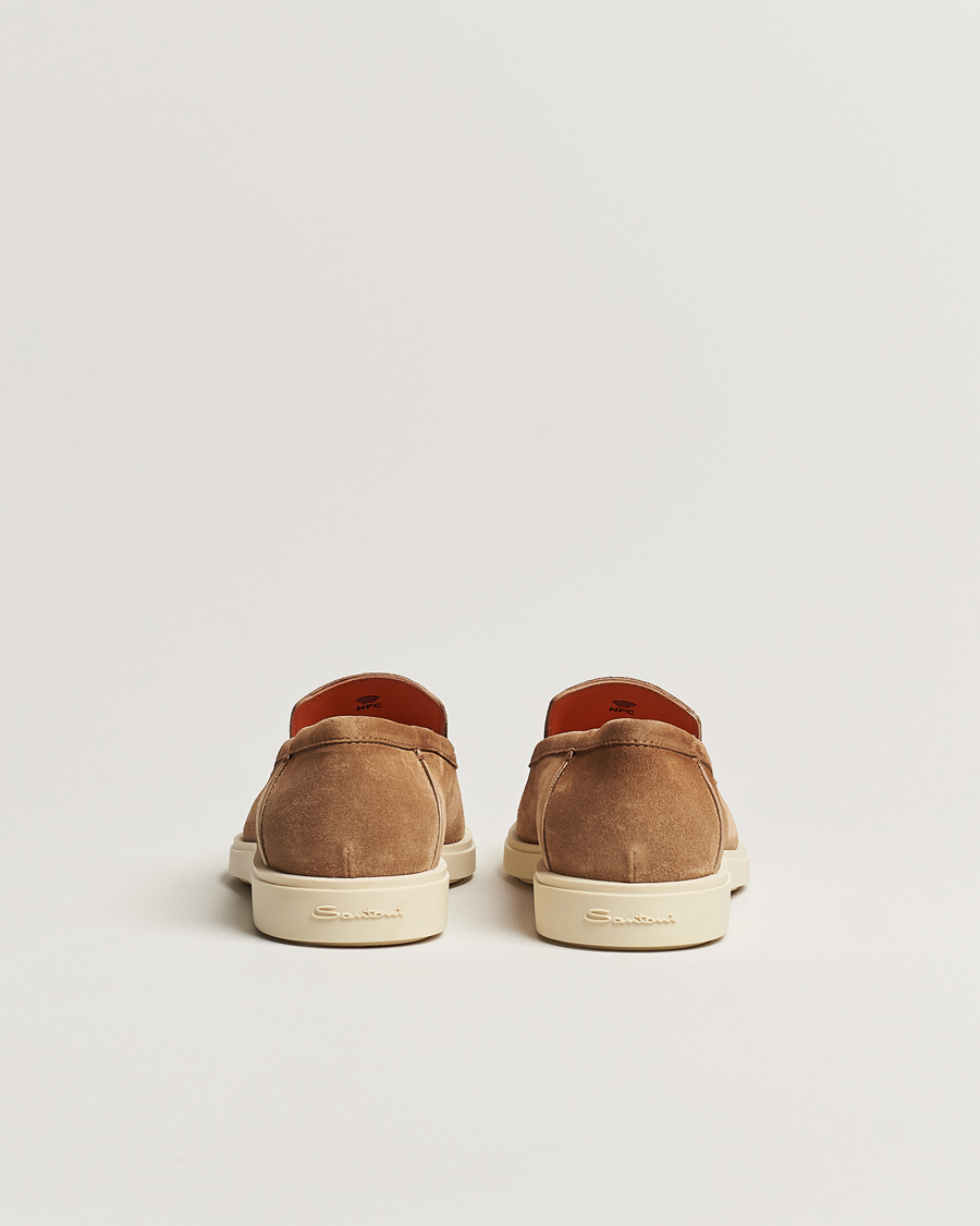 Homme | Santoni Summer Loafers Beige Suede | Santoni | Summer Loafers Beige Suede