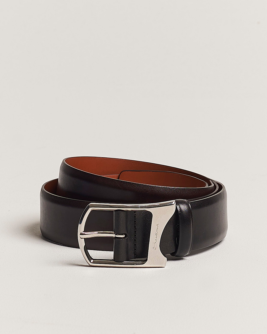 Homme | Santoni Adjustable Belt Brown Leather | Santoni | Adjustable Belt Brown Leather