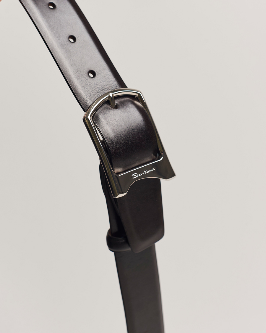 Homme | Santoni Adjustable Belt Brown Leather | Santoni | Adjustable Belt Brown Leather