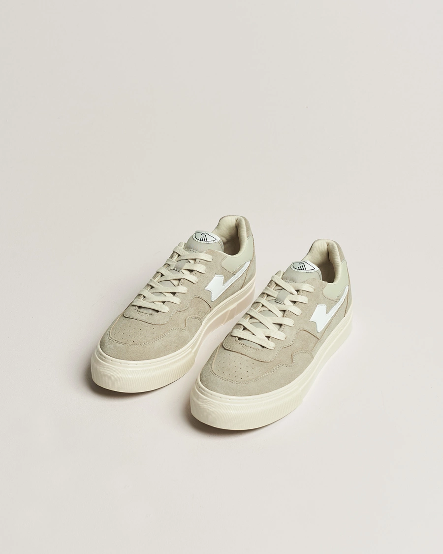 Homme | Sections | Stepney Workers Club | Pearl S-Strike Suede Sneaker Lt Grey/White