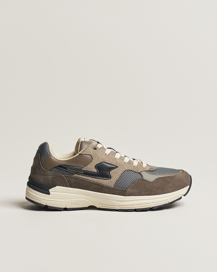 Homme | Stepney Workers Club Amiel S-Strike Suede Mix Runner Grey | Stepney Workers Club | Amiel S-Strike Suede Mix Runner Grey