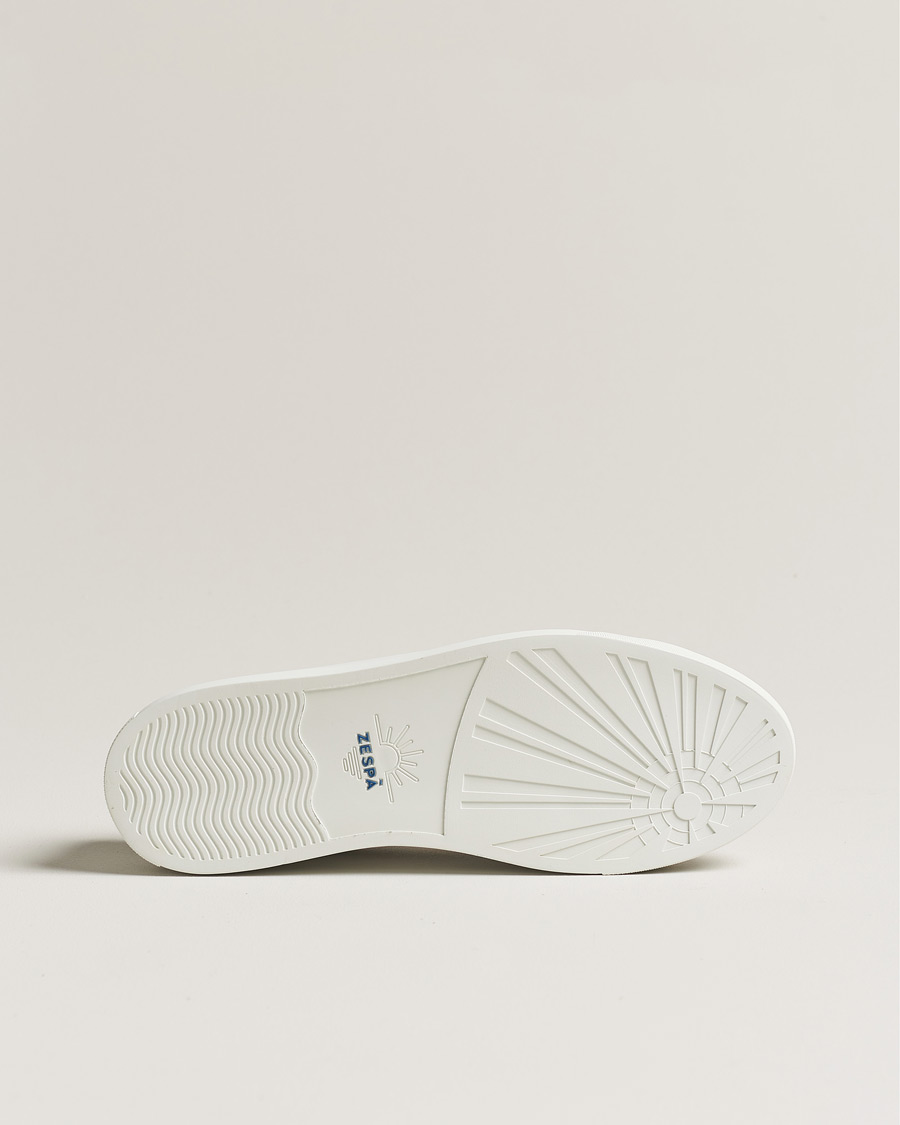 Homme | Zespà ZSP4 Nappa Leather Sneakers White/Dark Green | Zespà | ZSP4 Nappa Leather Sneakers White/Dark Green