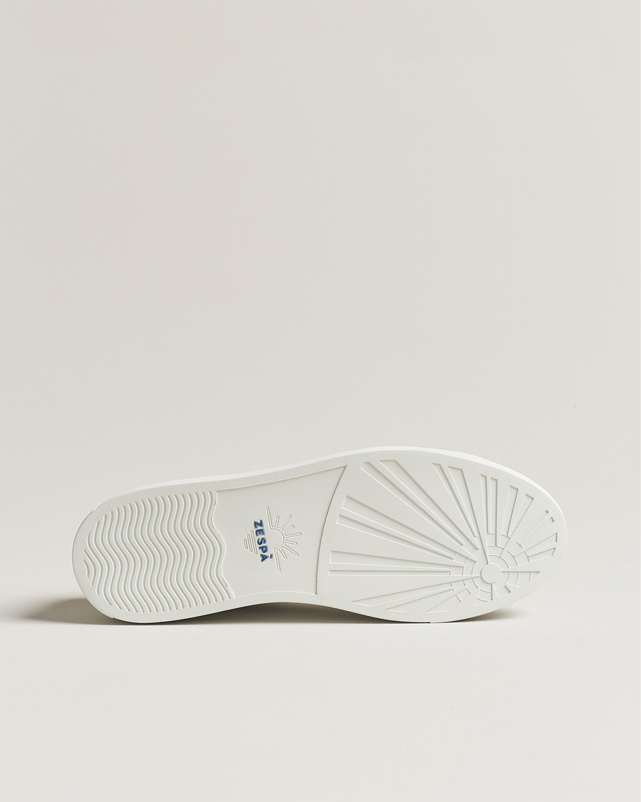 Homme | Zespà ZSP4 Nappa Leather Sneakers White/Yellow | Zespà | ZSP4 Nappa Leather Sneakers White/Yellow