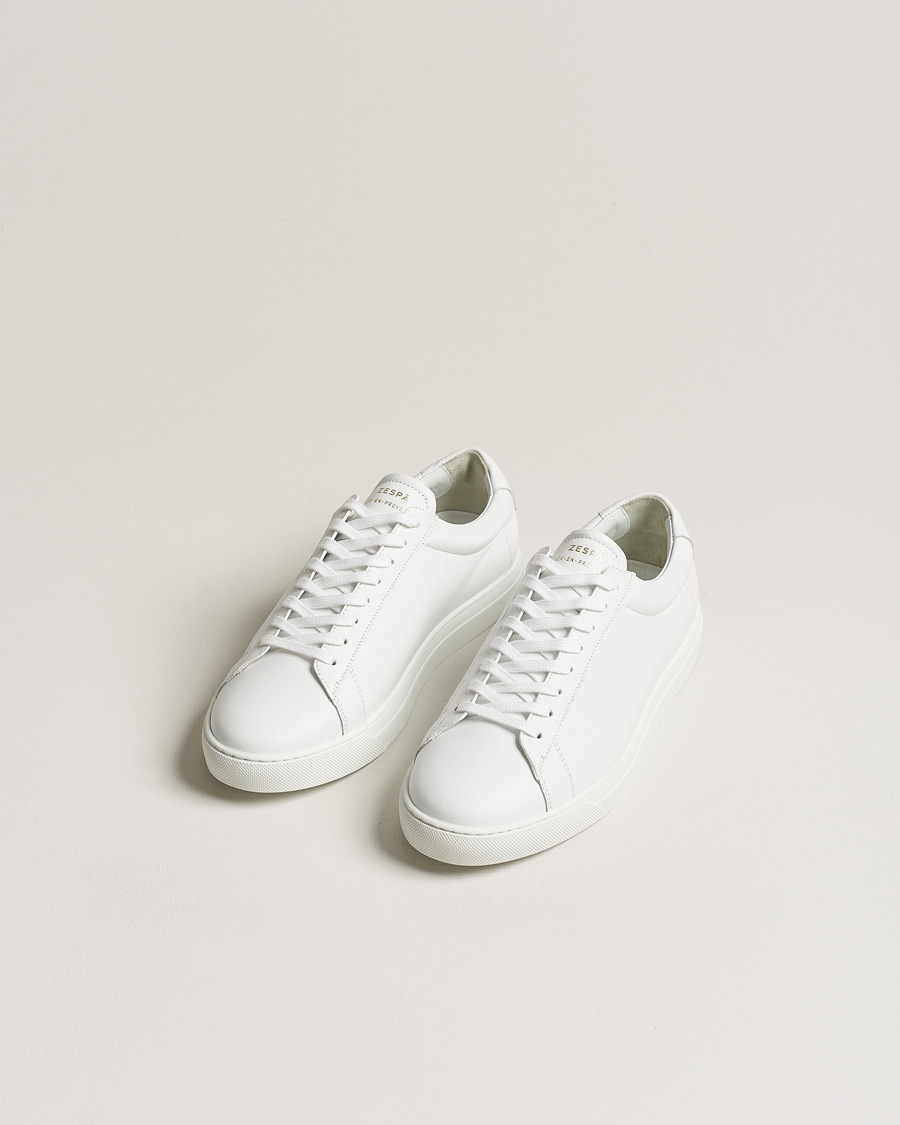 Homme | Zespà | Zespà | ZSP4 Nappa Leather Sneakers White