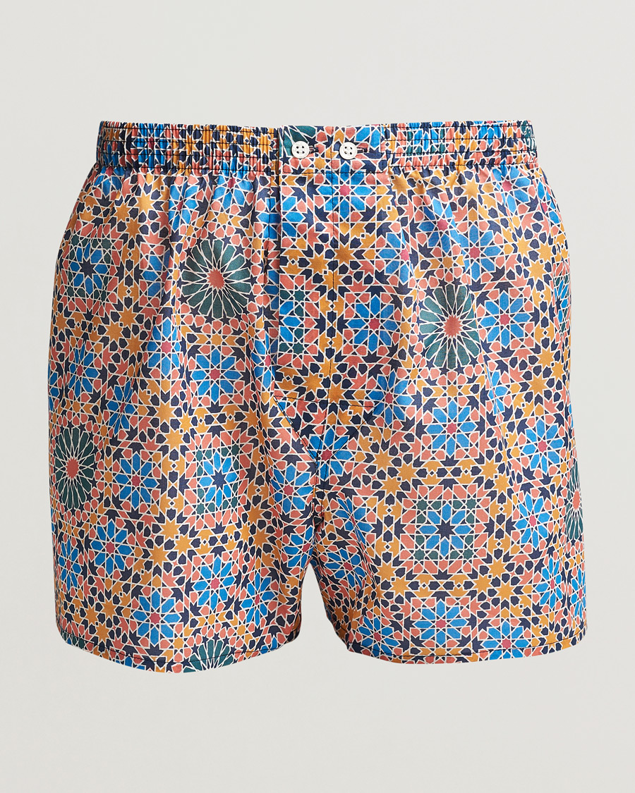 Homme | Sous-Vêtements Et Chaussettes | Derek Rose | Classic Fit Woven Cotton Boxer Shorts Multi
