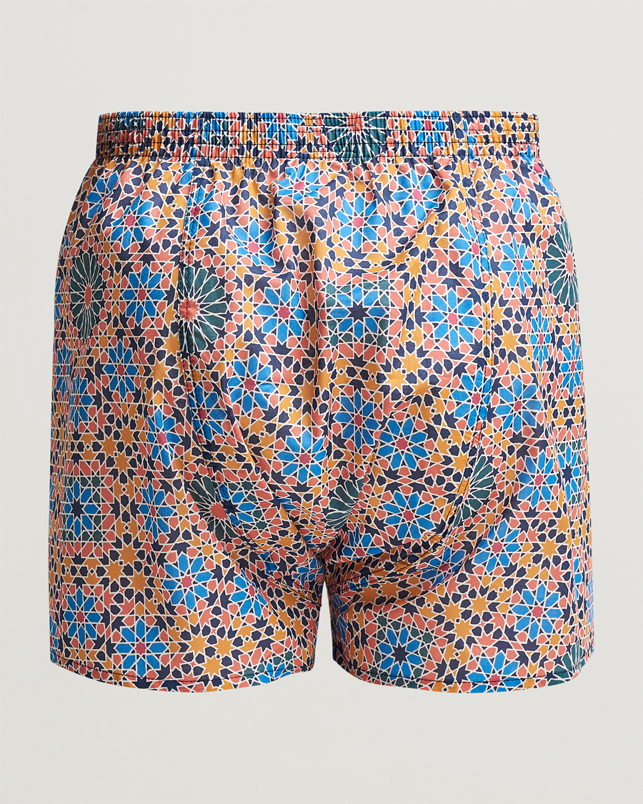 Homme | Sous-Vêtements Et Chaussettes | Derek Rose | Classic Fit Woven Cotton Boxer Shorts Multi