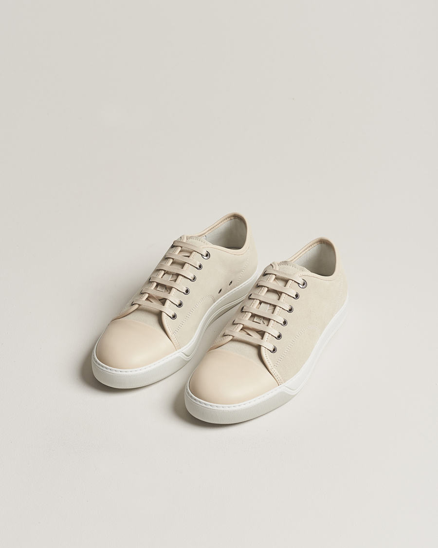 Homme |  | Lanvin | Nappa Cap Toe Sneaker Vanille