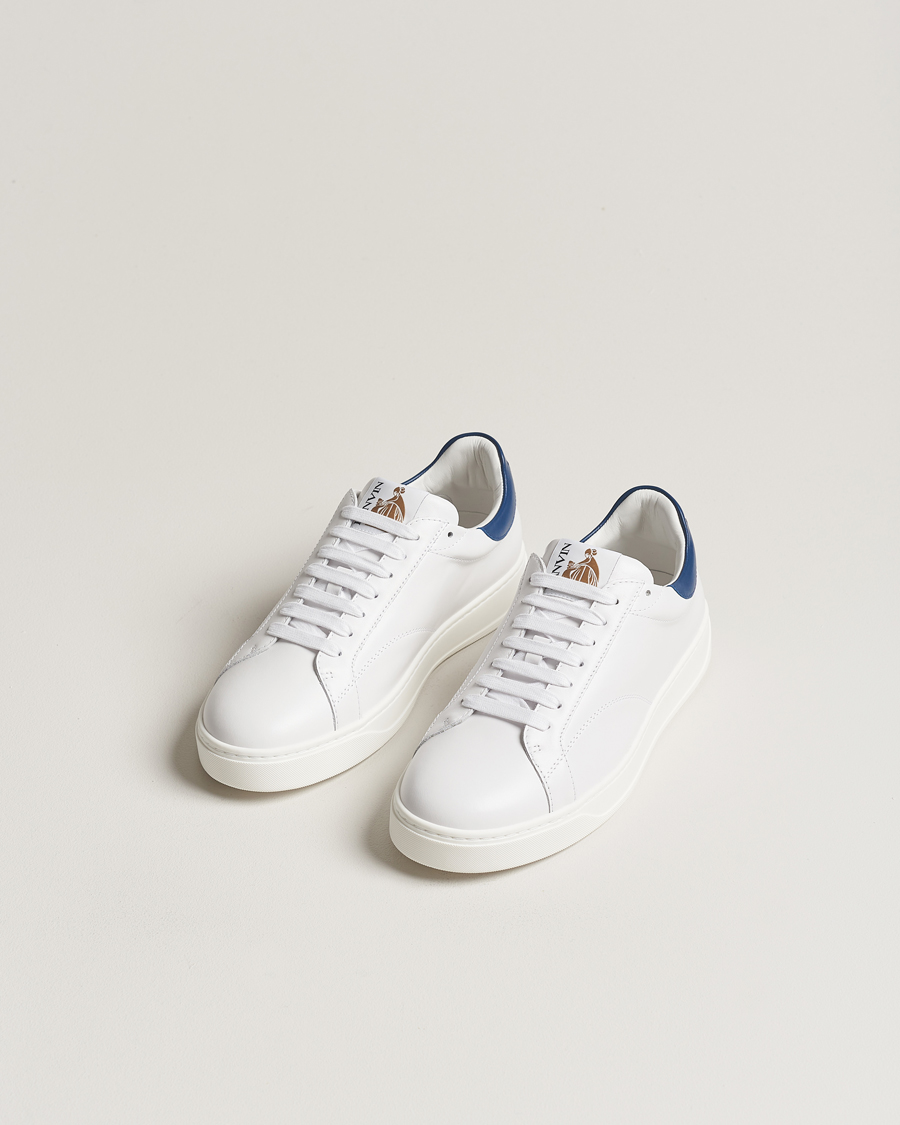 Homme | Lanvin DBB0 Sneakers White/Navy | Lanvin | DBB0 Sneakers White/Navy