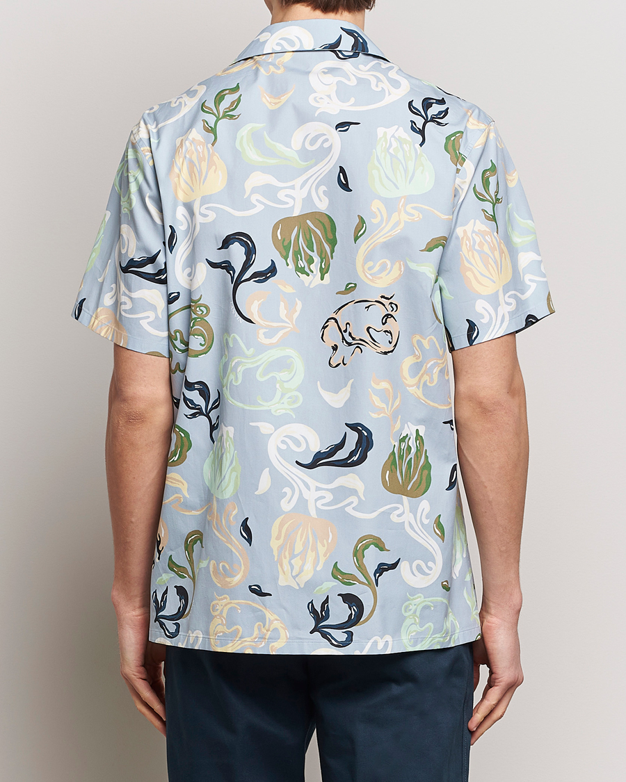 Homme | Chemises | Lanvin | Printed Bowling Shirt Azur