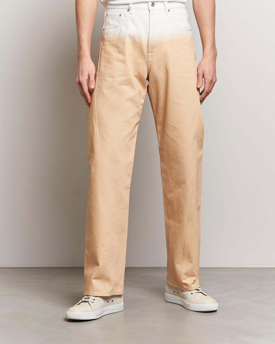 Homme | Pantalons | Lanvin | Degrade Twisted Pants Vanilla