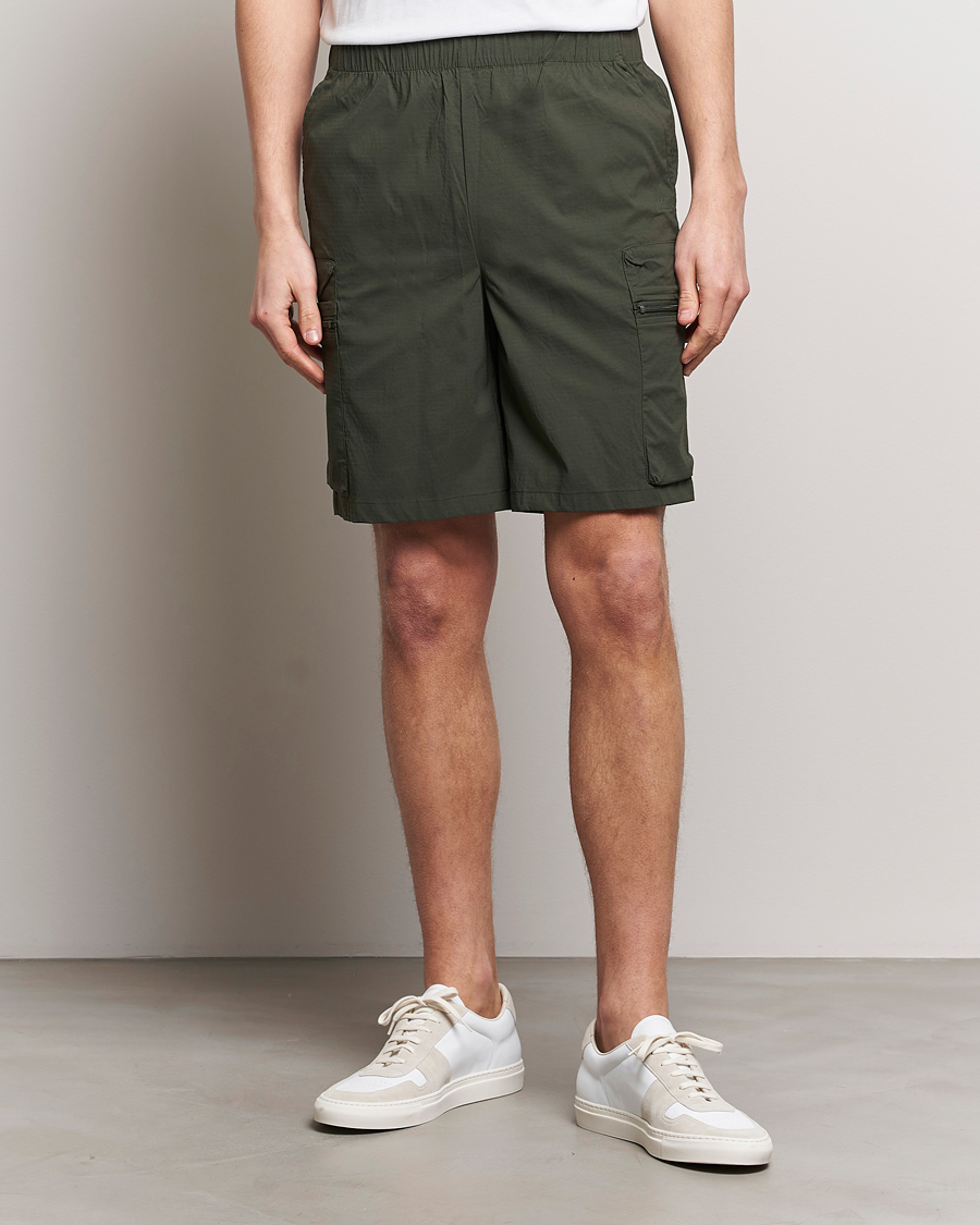 Homme | Shorts Cargo | RAINS | Tomar Ripstop Cargo Shorts Green