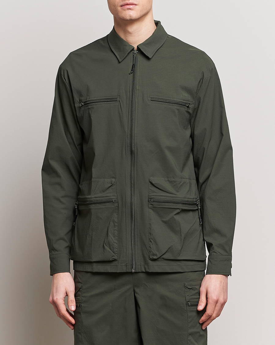 Homme | Chemises | RAINS | Tomar Ripstop Overshirt Green