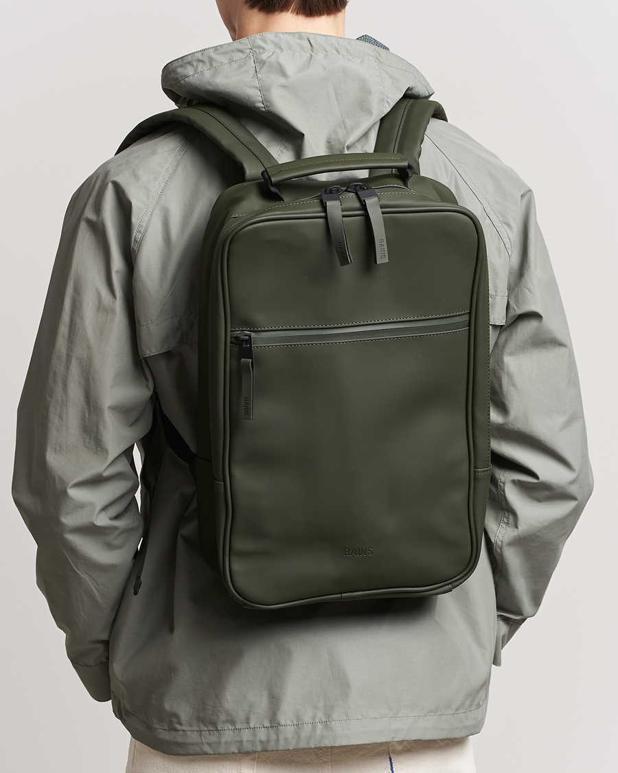 Homme |  | RAINS | Book Backpack Green