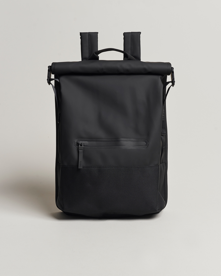 Homme | Sacs | RAINS | Trail Rolltop Backpack Black