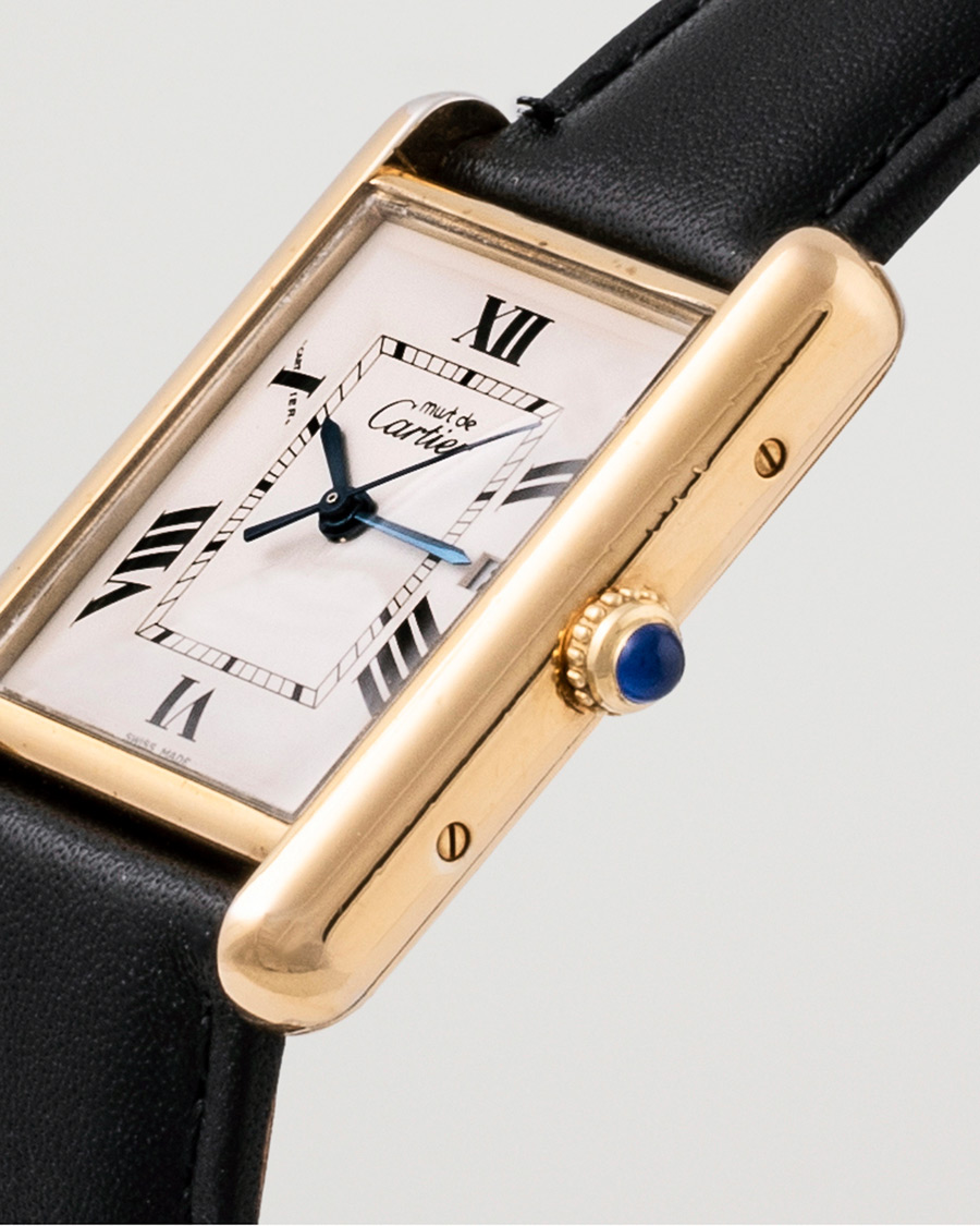 Homme | Cartier Pre-Owned Tank Must XL 2413 Gold | Cartier Pre-Owned | Tank Must XL 2413 Gold