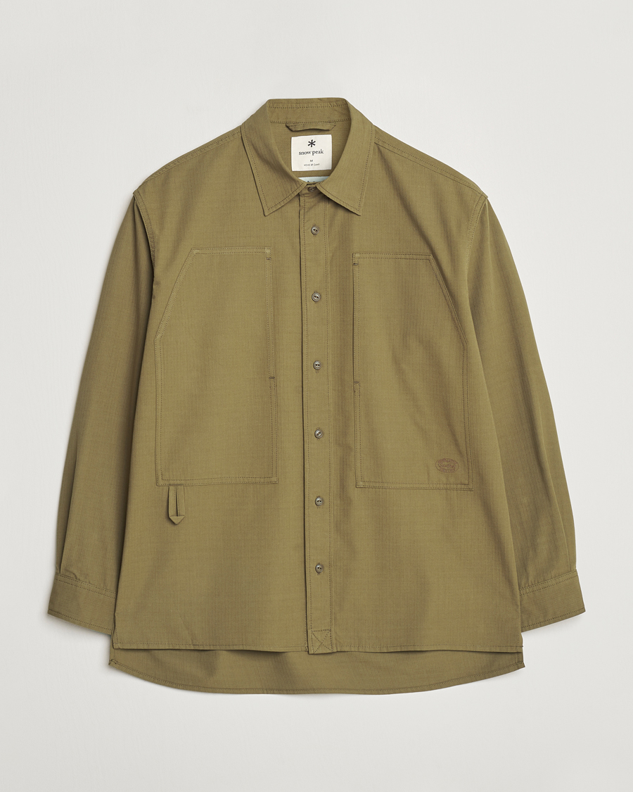Homme | Chemises | Snow Peak | Takibi Light Ripstop Overshirt Khaki