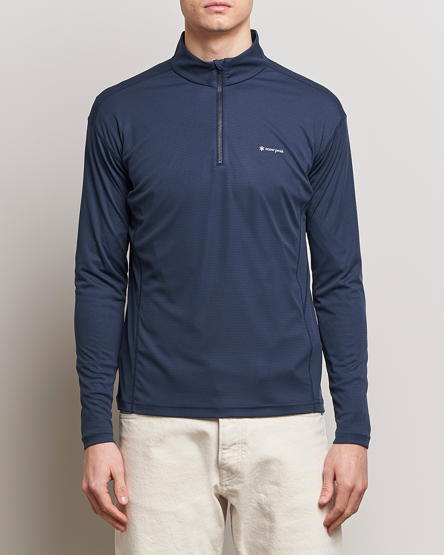Homme | Pulls Et Tricots | Snow Peak | PE Power Dry Half Zip Navy
