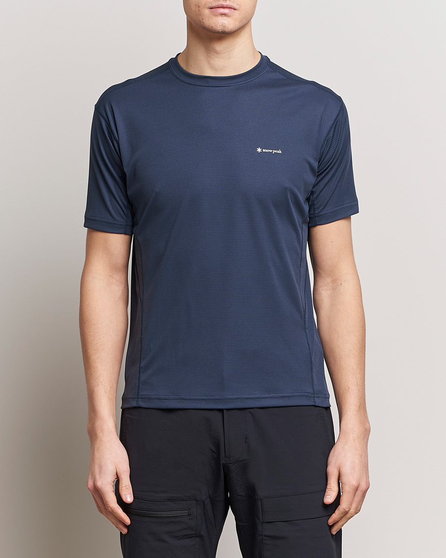Homme | T-shirts À Manches Courtes | Snow Peak | PE Power Dry T-Shirt Navy