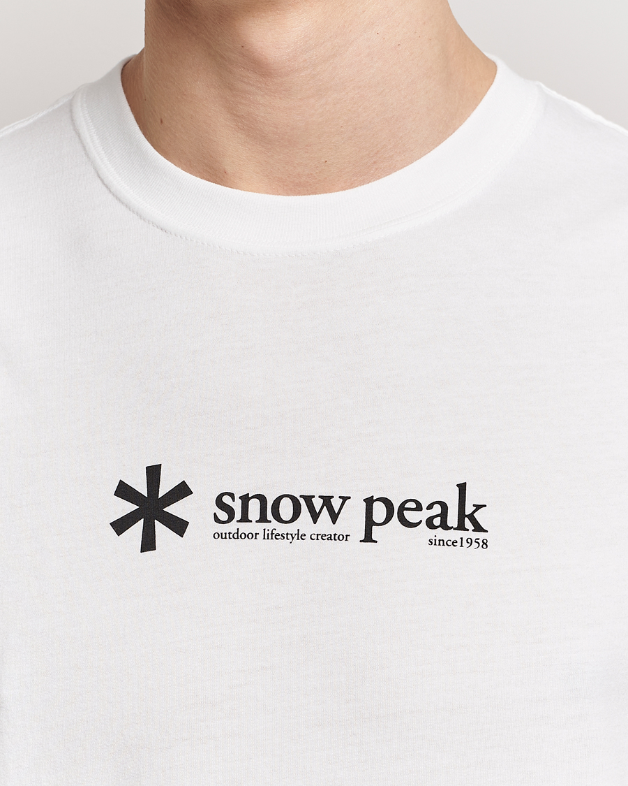 Homme | T-shirts | Snow Peak | Soft Cotton Logo T-Shirt White