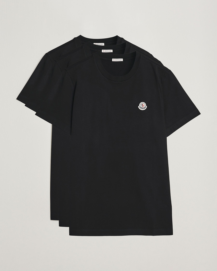 Homme | T-shirts | Moncler | 3-Pack T-Shirt Black