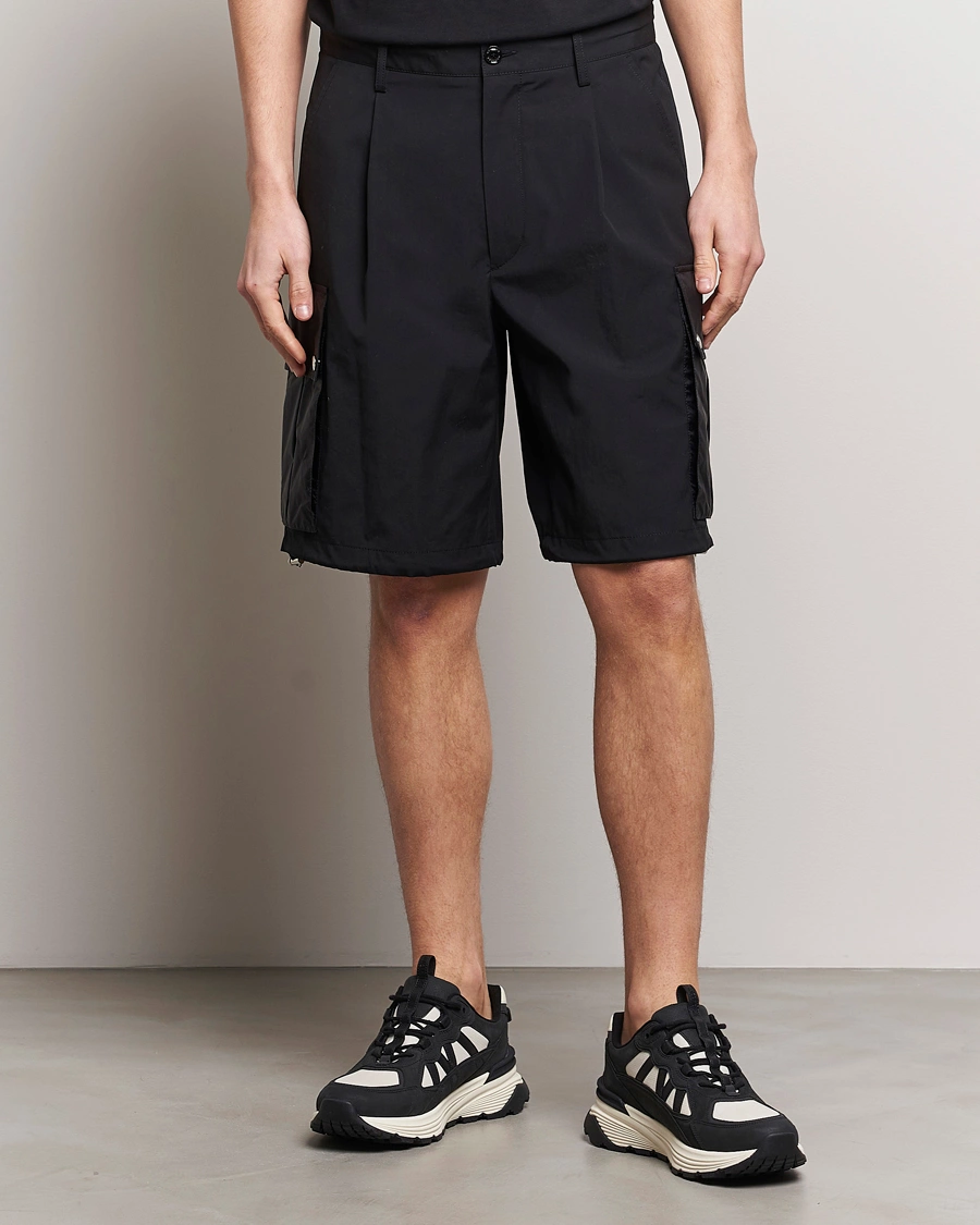 Homme | Shorts Cargo | Moncler | Cotton Cargo Shorts Black