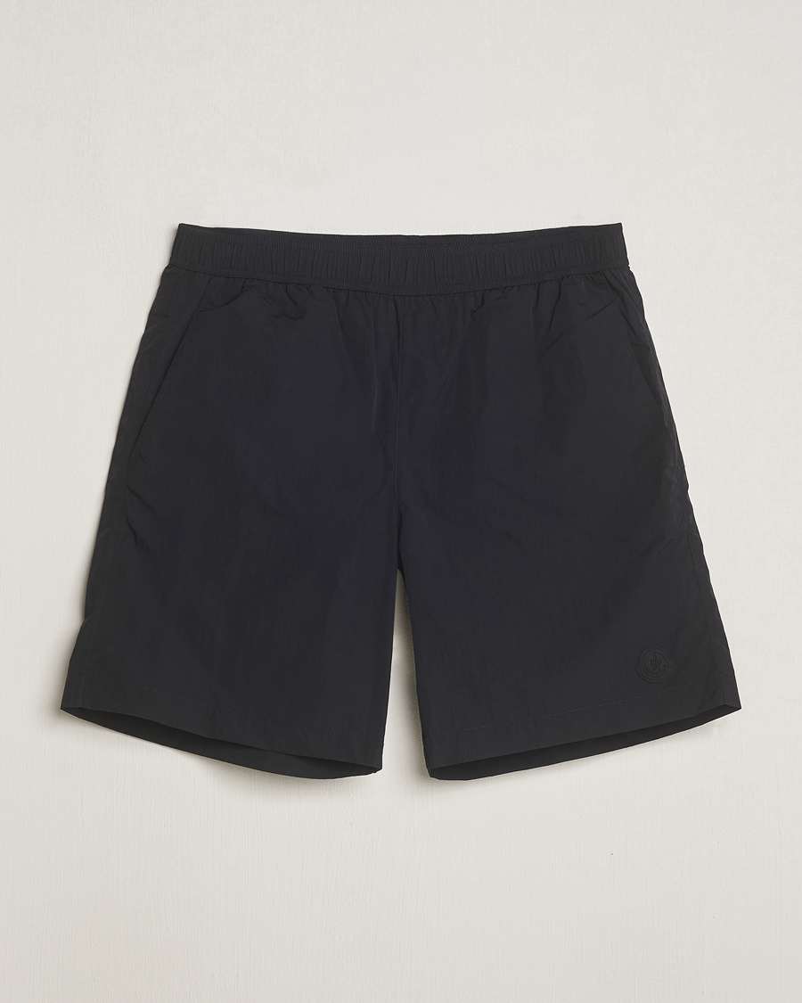 Homme | Maillots De Bain | Moncler | Lettering Logo Swim Shorts Black