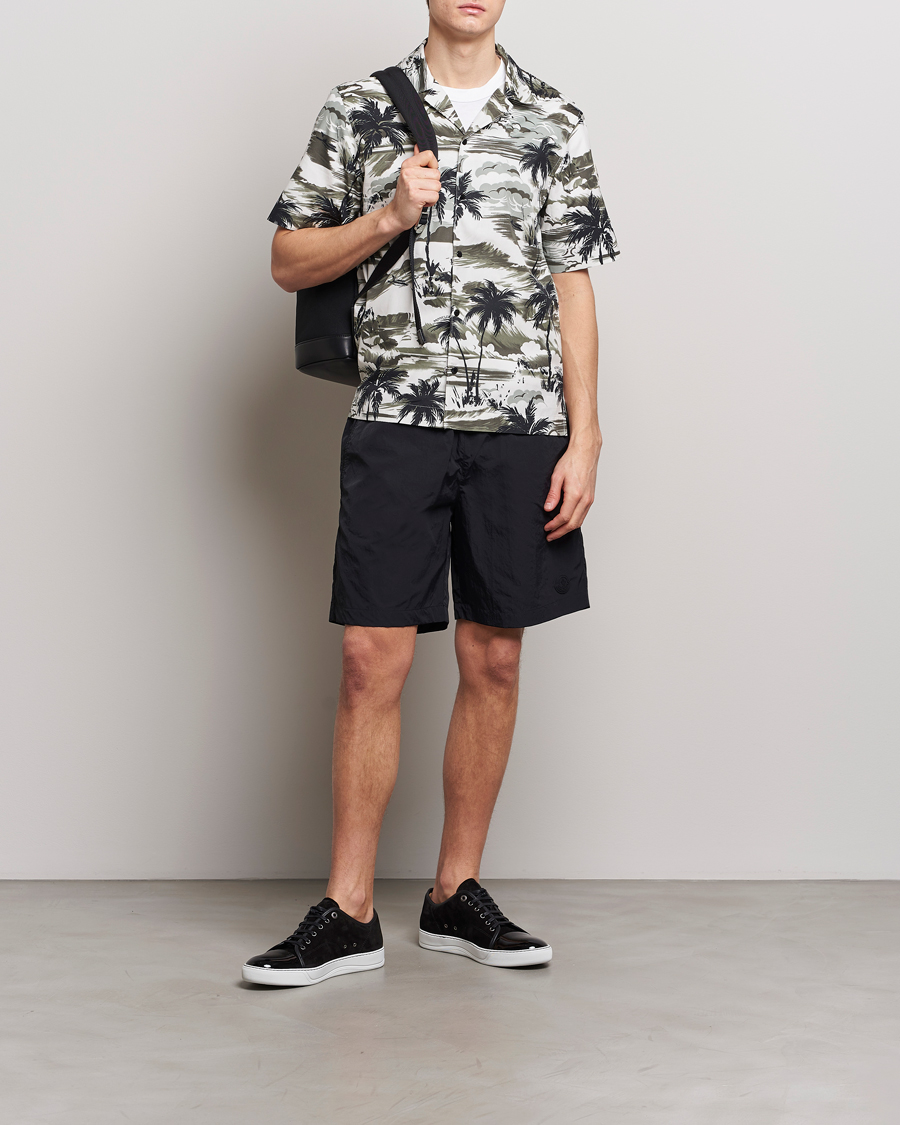 Homme | Maillots De Bain | Moncler | Lettering Logo Swim Shorts Black