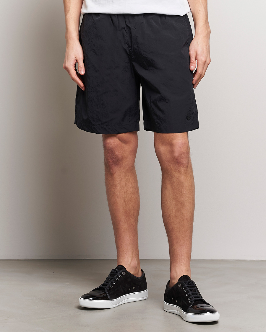 Homme | Vêtements | Moncler | Lettering Logo Swim Shorts Black