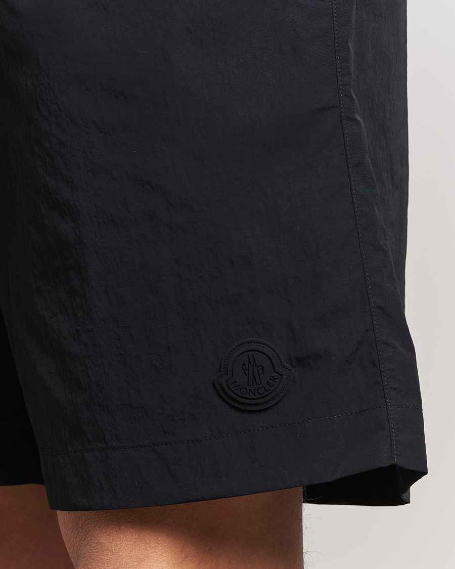 Homme | Maillots De Bain | Moncler | Lettering Logo Swim Shorts Black