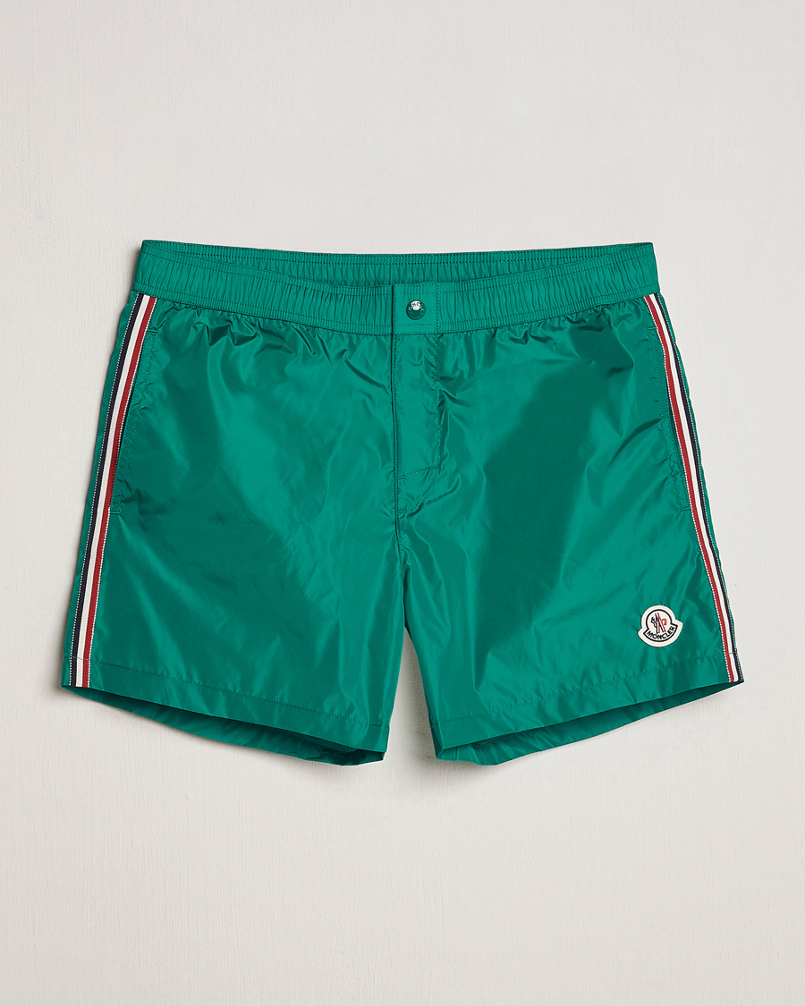 Homme | Maillots De Bain | Moncler | Nylon Swim Shorts Emerald Green