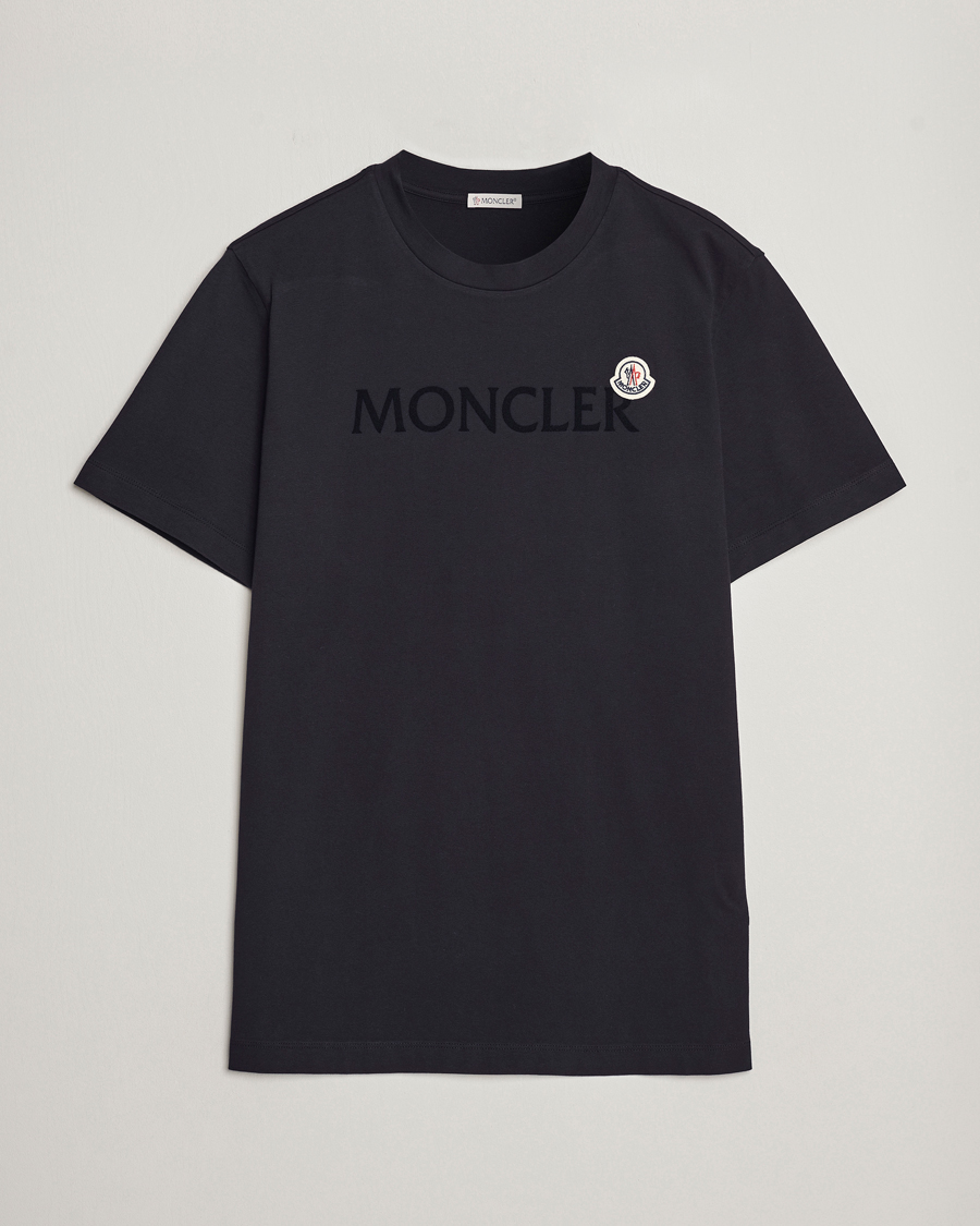 Homme | T-shirts | Moncler | Lettering Logo T-Shirt Navy