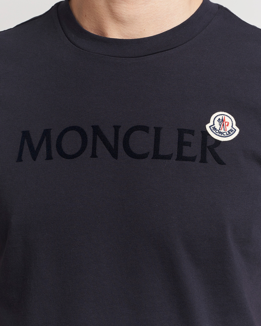 Homme | T-shirts | Moncler | Lettering Logo T-Shirt Navy