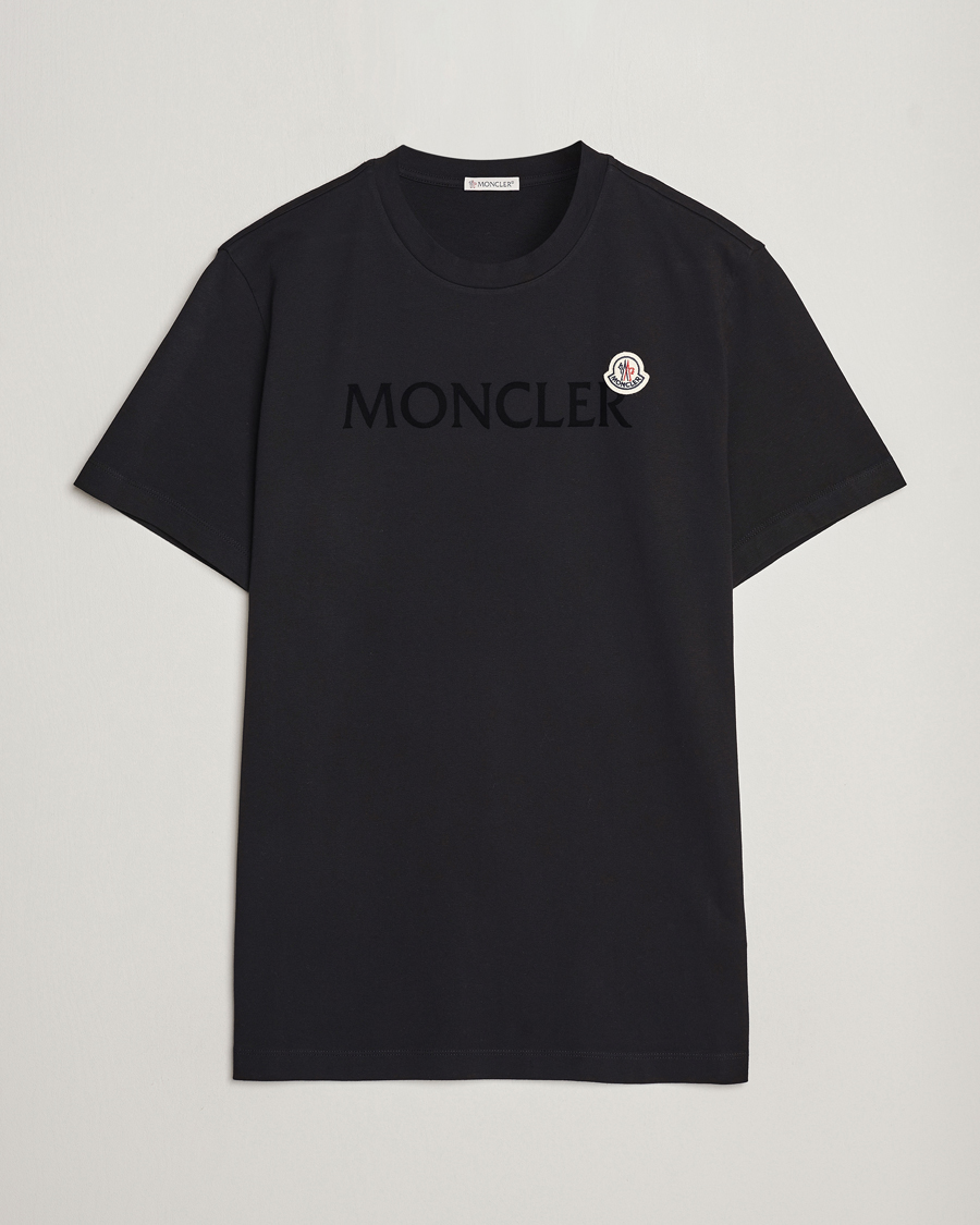 Homme | T-shirts | Moncler | Lettering Logo T-Shirt Black