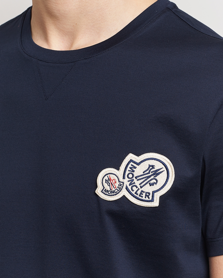Homme | T-shirts | Moncler | Double Logo T-Shirt Navy