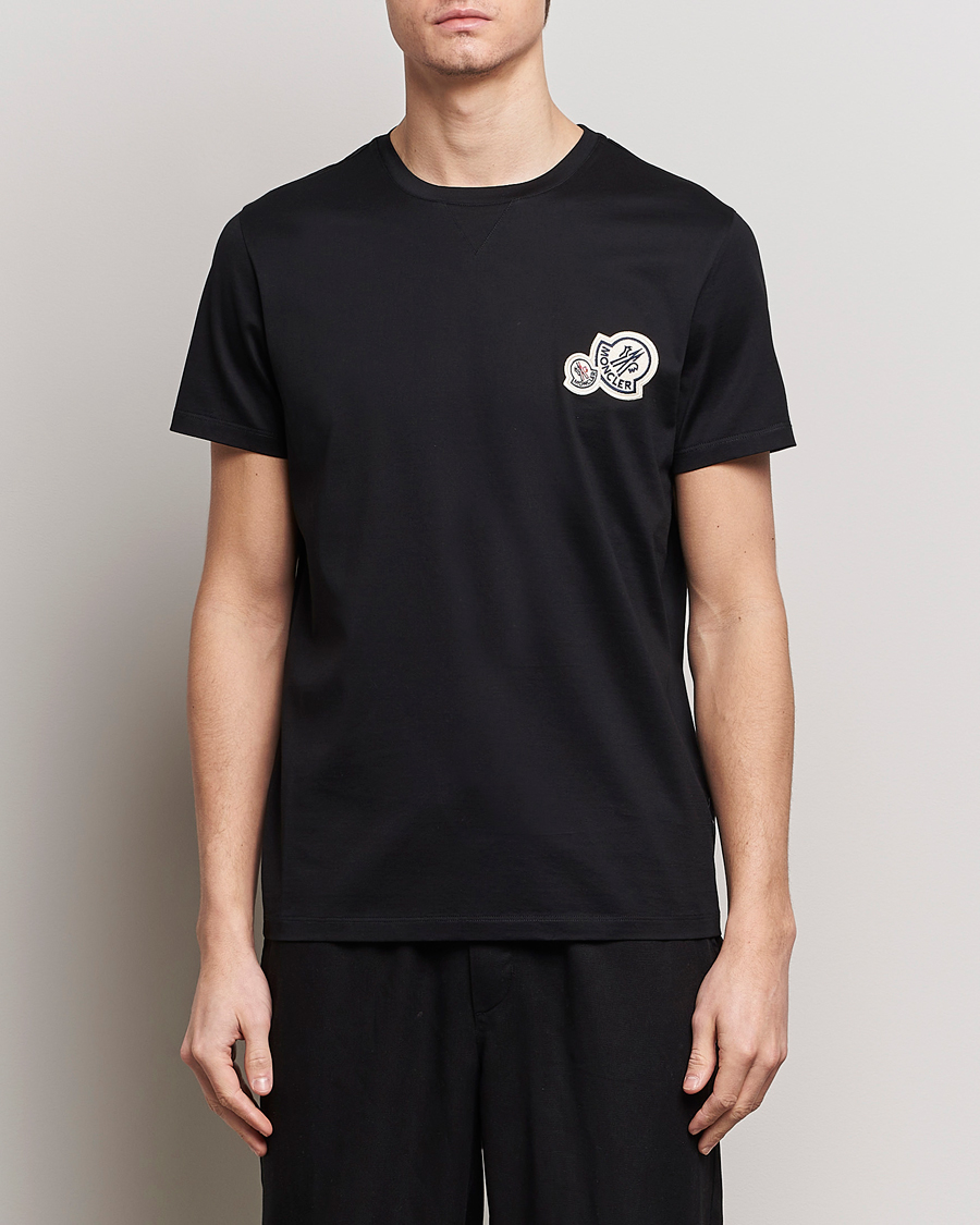 Homme | T-shirts | Moncler | Double Logo T-Shirt Black