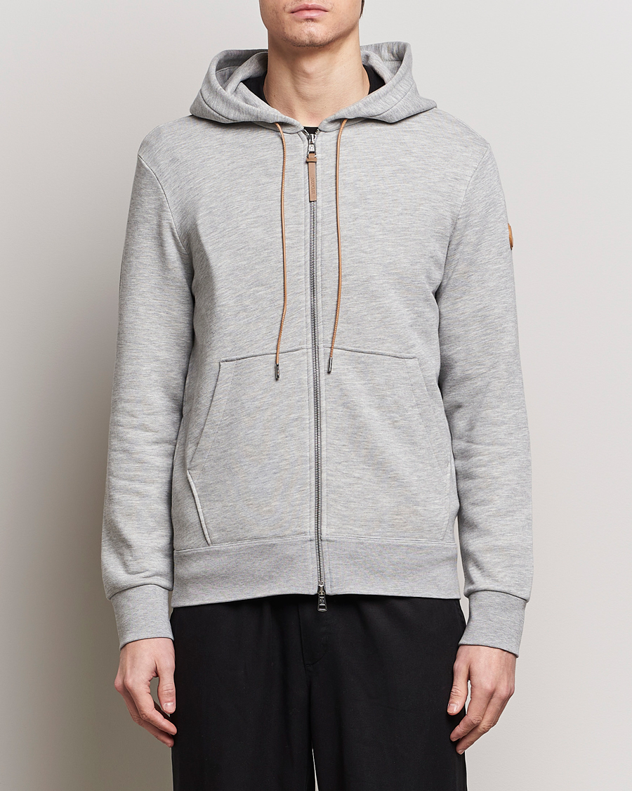Homme | Pulls Et Tricots | Moncler | Full Zip Hoodie Light Grey