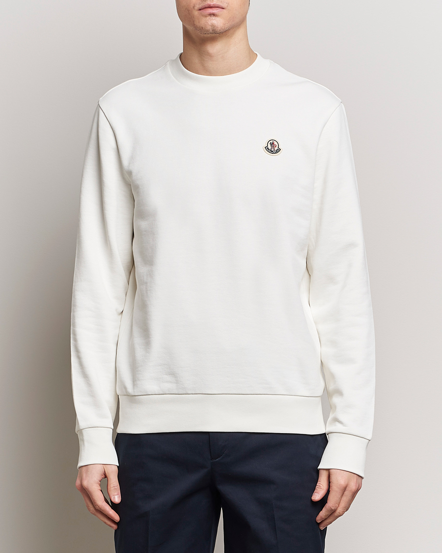 Homme | Pulls Et Tricots | Moncler | Logo Sweatshirt Off White