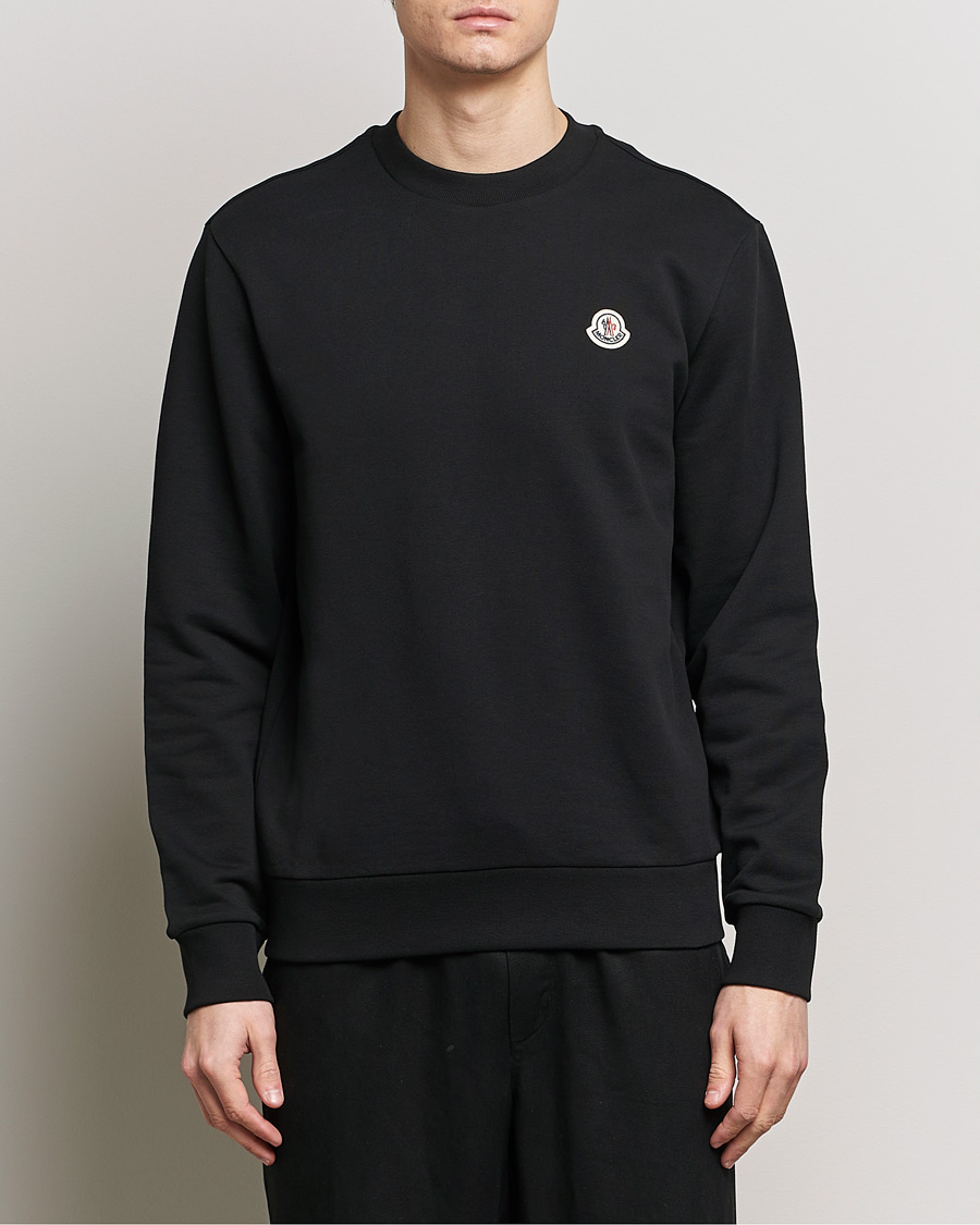 Homme | Pulls Et Tricots | Moncler | Logo Sweatshirt Black