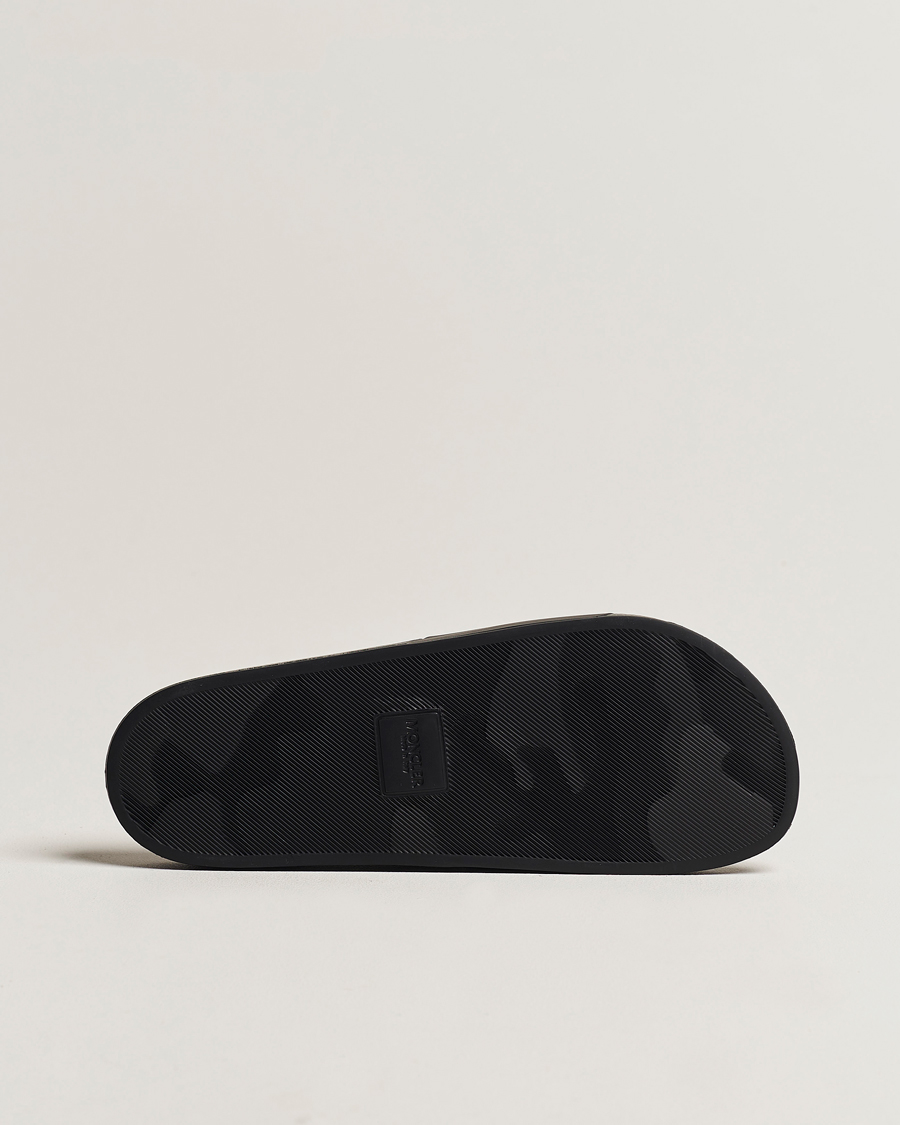 Homme | Moncler Basile Slides All Black | Moncler | Basile Slides All Black