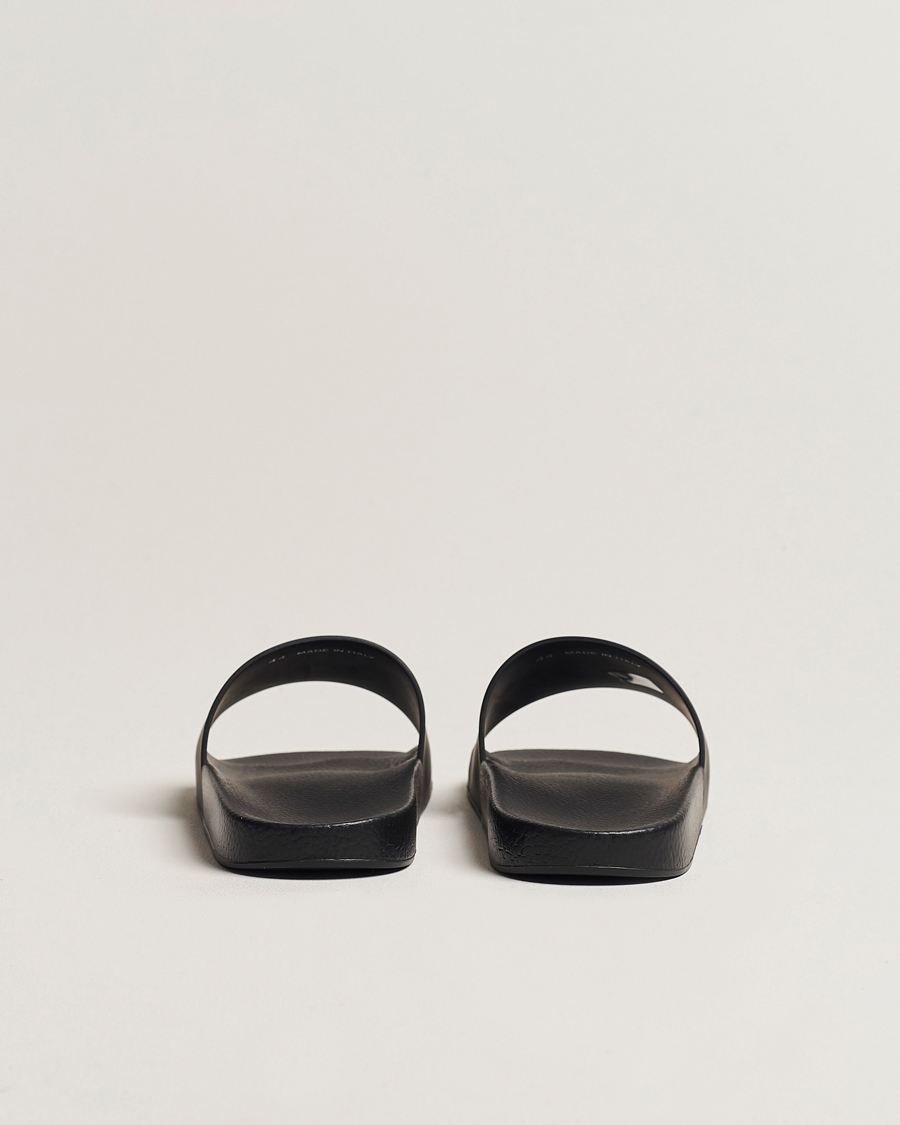 Homme | Moncler Basile Slides All Black | Moncler | Basile Slides All Black