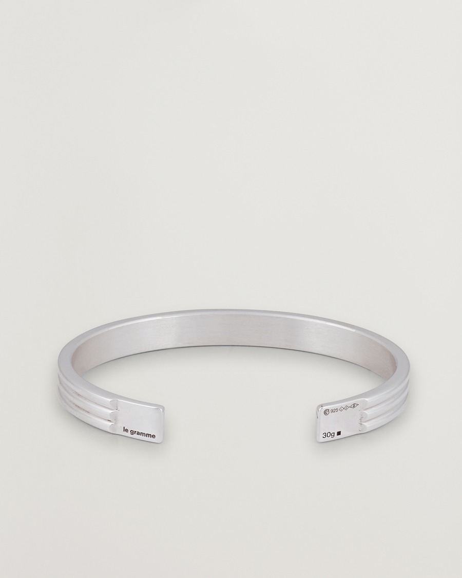 Homme | LE GRAMME Godron Braclet Sterling Silver 30g | LE GRAMME | Godron Braclet Sterling Silver 30g
