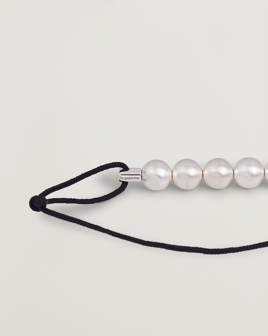 Homme | LE GRAMME 7 Beads Cord Braclet Sterling Silver 13g | LE GRAMME | 7 Beads Cord Braclet Sterling Silver 13g