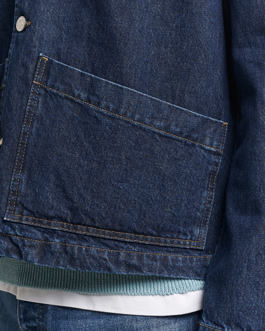 Homme | Manteaux Et Vestes | Sunflower | Denim Worker Jacket Rinse Blue