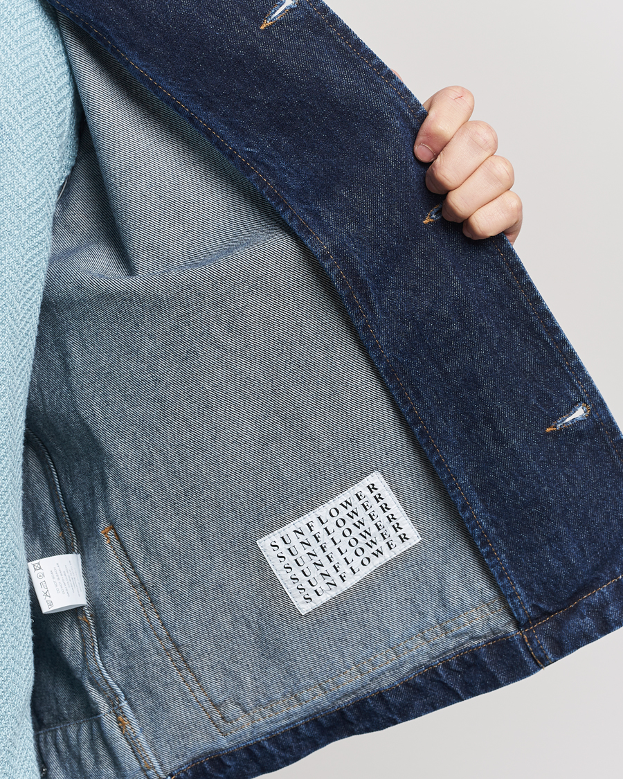 Homme | Manteaux Et Vestes | Sunflower | Denim Worker Jacket Rinse Blue